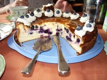 Rezept: Torten: Blaubeerkäsekuchen Bild Nr. 2 Torten: Blaubeerkäsekuchen - Rezept - Bild Nr. 2