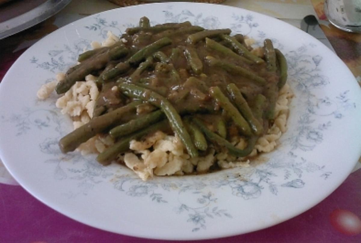 Bilder für Saure Bohnen mit Spätzle Rezept