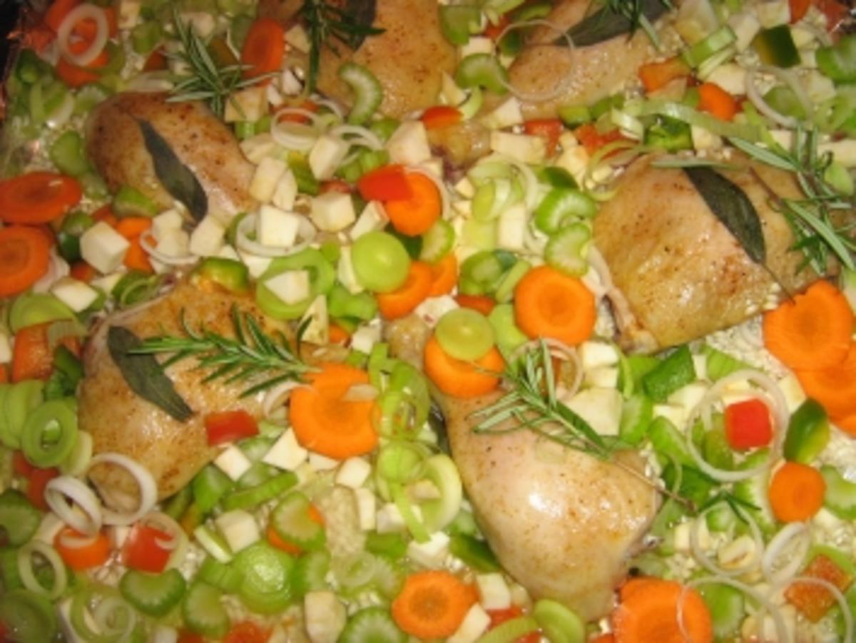 Salbei-Hähnchen-Gemüserisotto-Pfanne - Rezept - Bild Nr. 11