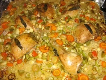 Rezept: Salbei-Hähnchen-Gemüserisotto-Pfanne Bild Nr. 12 Salbei-Hähnchen-Gemüserisotto-Pfanne - Rezept - Bild Nr. 12