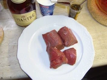 Pfeffriges Straußensteak flambiert - Rezept - Bild Nr. 3