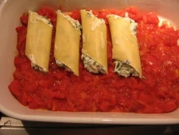 Cannelloni al Spinaci - Rezept
