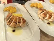 Zitronenhuhn mit gebratener Salbeipolenta à la Jakumeit - Rezept