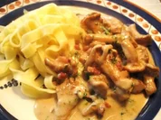 Pfifferlinge in Sahnesoße mit Tagliatelle - Rezept