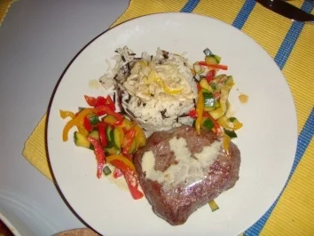 Steak auf Gemüsebeet - Rezept - Bild Nr. 3