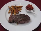 Steak mit lecker Pommes - Rezept