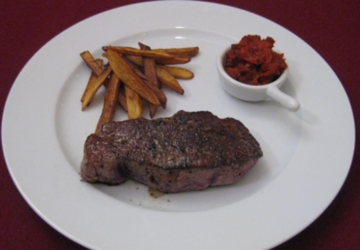 Bilder für Steak mit lecker Pommes - Rezept