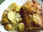 Fleisch:  Rosmarin-Zitronen-Hähnchen - Rezept