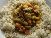 Garnelen in Champignon-Safran-Sauce - Rezept