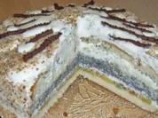 Mohn-Sahne-Torte - Rezept