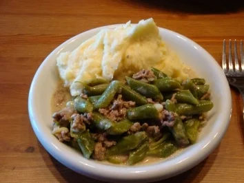 Bohnen-Hackfleisch-Gemüse - Rezept