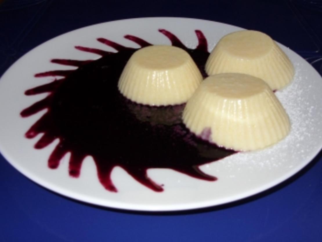 Vanillepudding Törtchen auf Fruchtspiegel - schnell &amp; einfach - 61 kcal ...