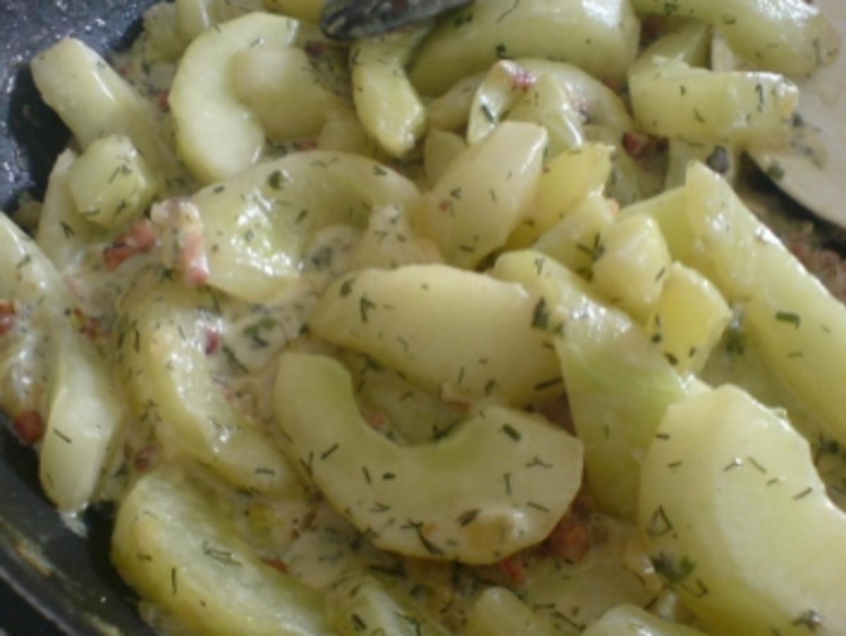 Kartoffelpüree mit Schmorgurken - Rezept - Bild Nr. 14