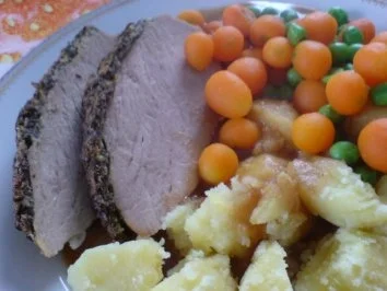 Schweinebraten mit Petersilien-Kruste - Rezept - Bild Nr. 3