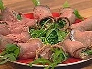 Rezept: Gefüllte Roastbeefröllchen Gefüllte Roastbeefröllchen - Rezept