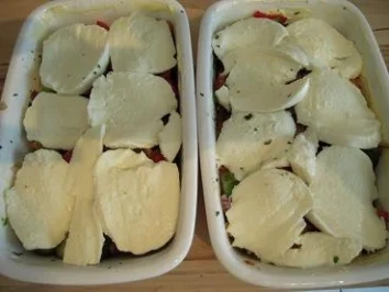 Rezept: Putensteaks an mediterranem Gemüse mit Mozzarella überbacken Bild Nr. 5 Putensteaks an mediterranem Gemüse mit Mozzarella überbacken - Rezept - Bild Nr. 5