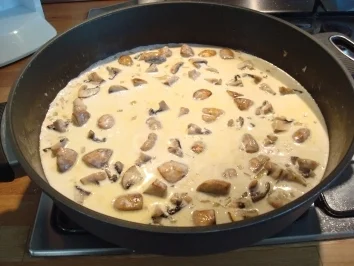 Überbackene Rahmschnitzel aus dem Ofen mit Nudeln - Rezept - Bild Nr. 2