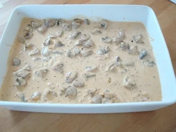 Überbackene Rahmschnitzel aus dem Ofen mit Nudeln - Rezept - Bild Nr. 3