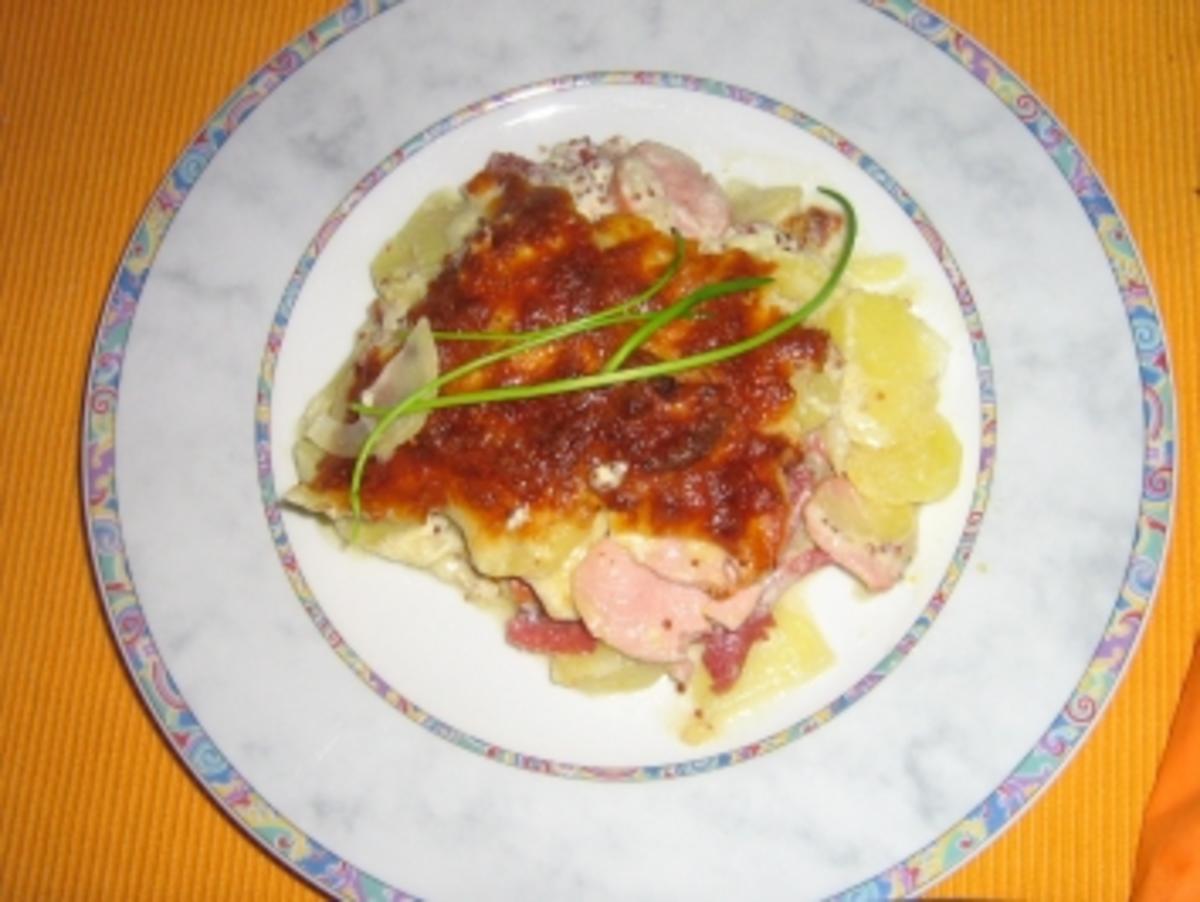 Kartoffel-Salami-Wurst...... Auflauf - Rezept