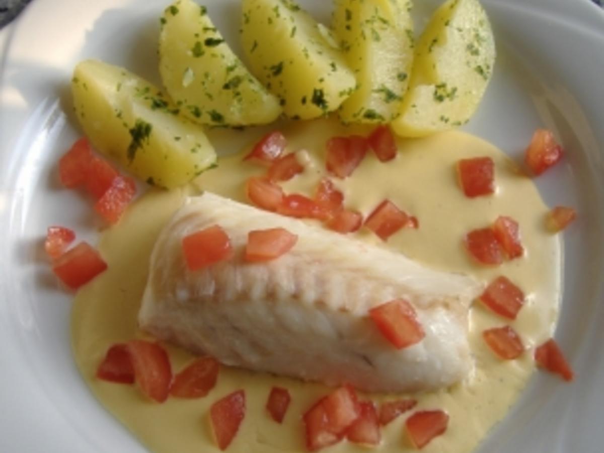 Kabeljaufilet Mit Senfbuttersauce Rezept Kochbar De