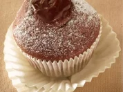 Rezept: Schokoloadenmuffins mit Schokoherz Schokoloadenmuffins mit Schokoherz - Rezept