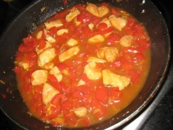 Rezept: Süss-Scharfe-Paprikasosse Bild Nr. 4 Süss-Scharfe-Paprikasosse - Rezept - Bild Nr. 4