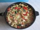 Bunte Nudelpfanne mit Pute - Rezept