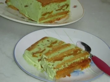 Rezept: Pistazien, Aprikosen, Lebkuchen Eis. Pistazien, Aprikosen, Lebkuchen Eis. - Rezept