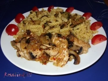 Linda´s Puten-Champignon-Geschnetzeltes mit Zucchini-Nudeln - Rezept - Bild Nr. 7