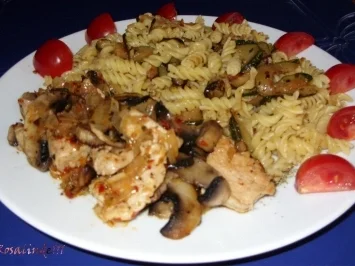 Linda´s Puten-Champignon-Geschnetzeltes mit Zucchini-Nudeln - Rezept - Bild Nr. 8