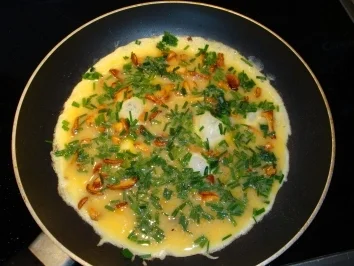 Rezept: Omlett mit Pfifferlingen Bild Nr. 6 Omlett mit Pfifferlingen - Rezept - Bild Nr. 6