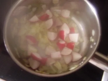 halbes vom Huhn mit Schmorgemüse und Bandnudeln - Rezept - Bild Nr. 3