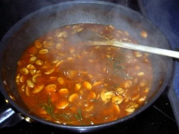 Pikantes Hähnchen-Champignon-Geschnetzeltes - Rezept - Bild Nr. 4