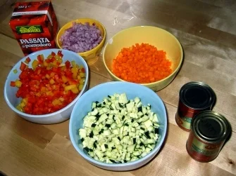 Rezept: Tomaten-Gemüse-Sosse Bild Nr. 2 Tomaten-Gemüse-Sosse - Rezept - Bild Nr. 2