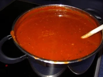 Rezept: Tomaten-Gemüse-Sosse Bild Nr. 4 Tomaten-Gemüse-Sosse - Rezept - Bild Nr. 4