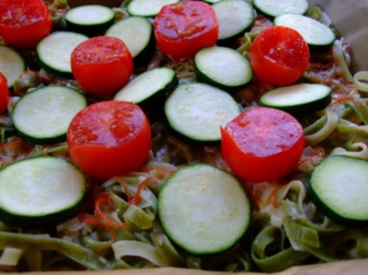 Nudelauflauf Mit Zucchini Tomaten Rezept Kochbar De