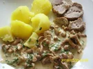 Fleisch:  Schweinelendchen bei 80 Grad mit Pfifferlingen - Rezept