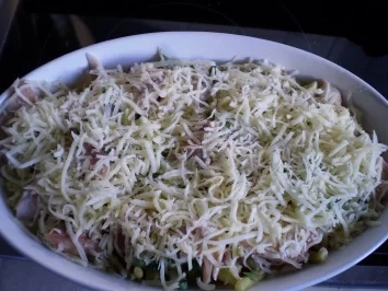 Rezept: Auflauf- Wachsbohnen mit Räucherforelle Bild Nr. 4 Auflauf- Wachsbohnen mit Räucherforelle - Rezept - Bild Nr. 4