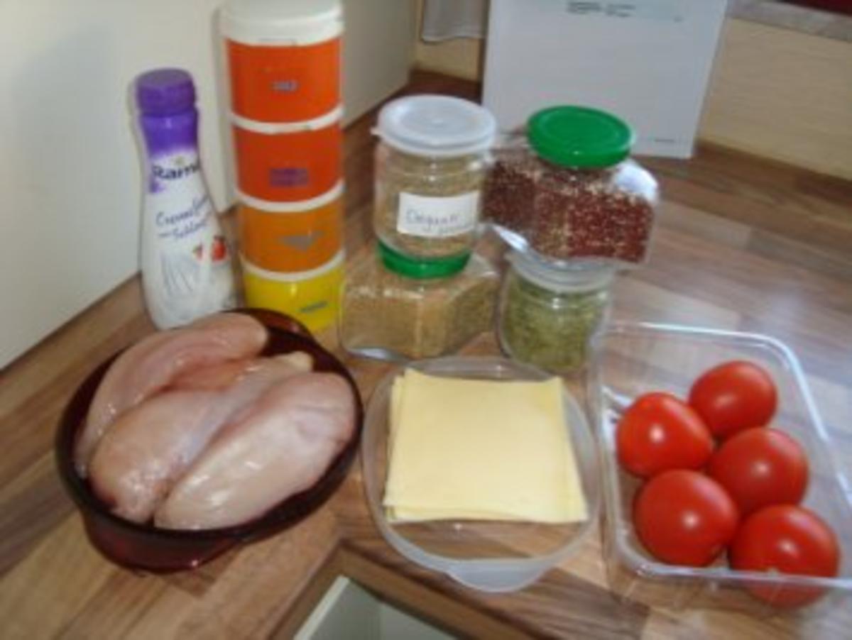 Hauptgericht - Geflügel - Geschnetzeltes mit Käse und Tomaten - Rezept - Bild Nr. 2