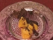 Mangosorbet mit heißer Schokosoße - Rezept