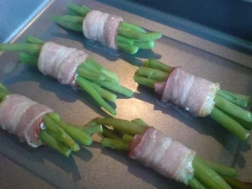 Grüne Bohnen im Speckmantel - Rezept