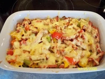 Rezept: Gratiniertes Kasseler-Paprika Bild Nr. 3 Gratiniertes Kasseler-Paprika - Rezept - Bild Nr. 3