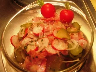 Bayr.Schmankerl:  Ochsenmaulsalat - Rezept