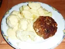 Buletten mit Blumenkohl,Kartoffeln und Sauce Hollandaise - Rezept