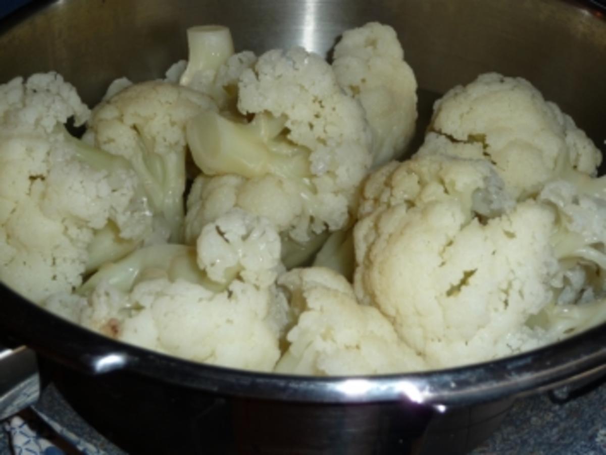 Buletten mit Blumenkohl,Kartoffeln und Sauce Hollandaise - Rezept - Bild Nr. 6