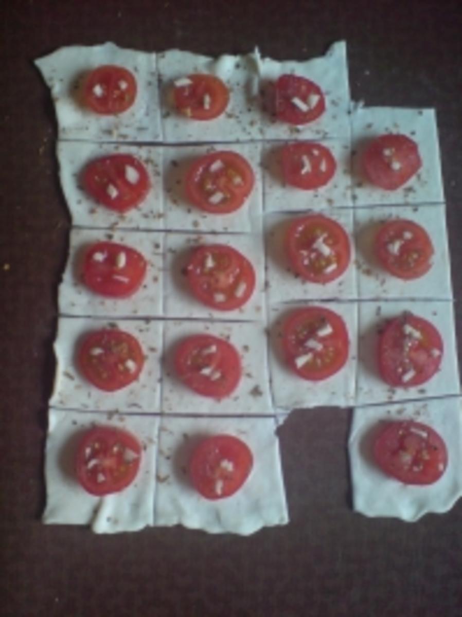 Fingerfood "Tomaten-Quadrate" - Rezept - Bild Nr. 2