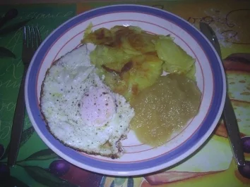 Vegetarisch - Smuttkortüffel mit Spiegeleier - Rezept