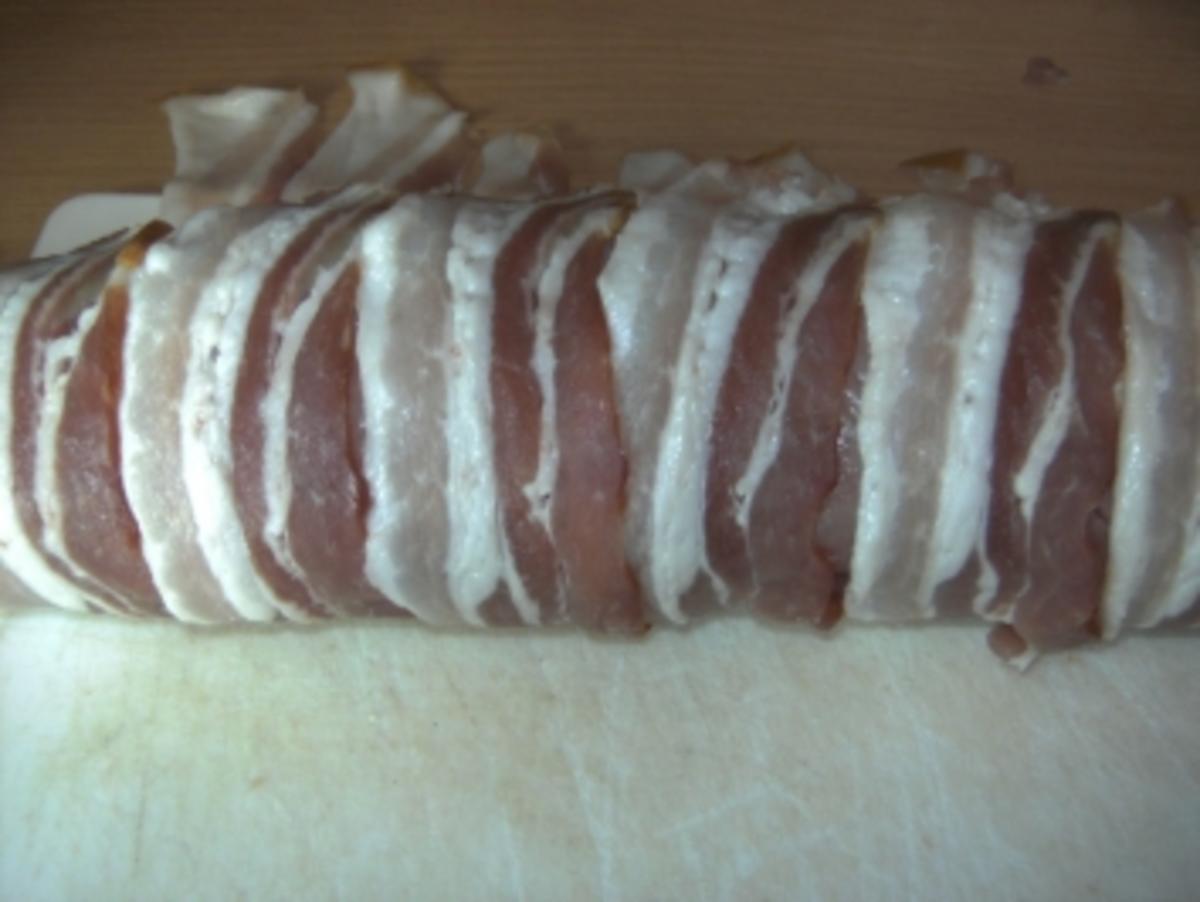 Fleisch: Schweinefilet gefüllt  in  Ananassauce - Rezept - Bild Nr. 3