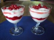 Nachspeise-Ouarkcreme mit Johannisbeeren - Rezept