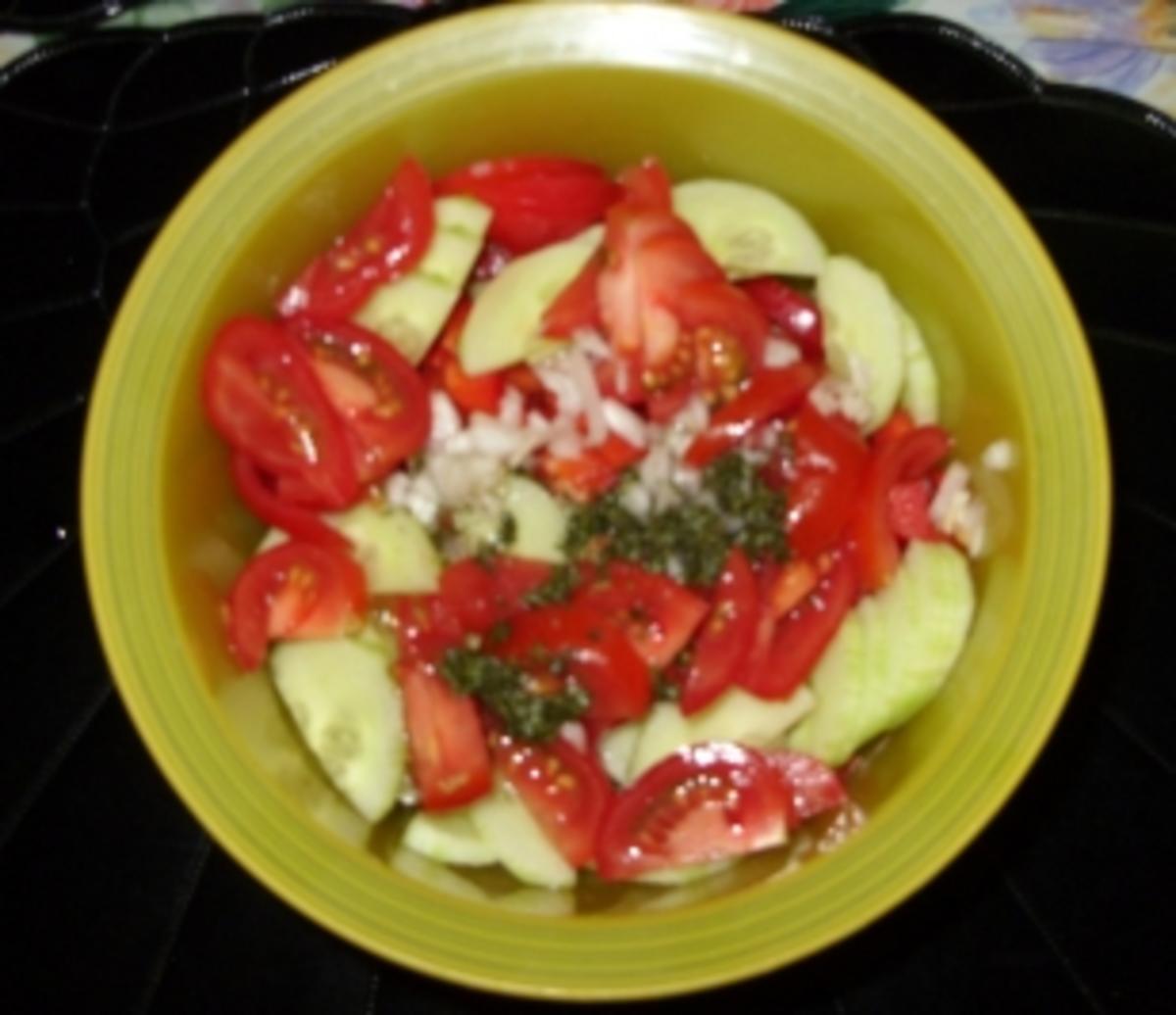 Mein  köstlicher Abendsalat mit Garnelen - Rezept - Bild Nr. 3